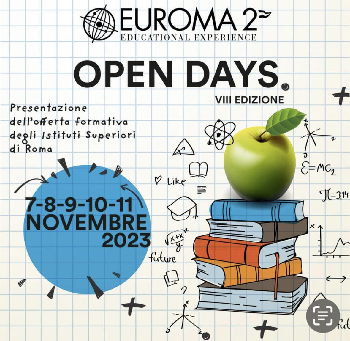 OPEN DAY EUROMA2 DAL 7 ALL’11 NOVEMBRE 2023 Istituto Roberto Rossellini